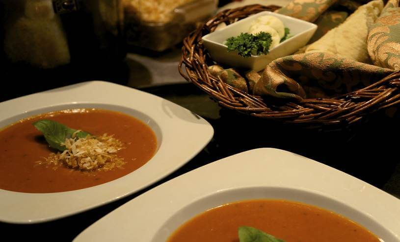 Tomato Coconut Vegetarian Soup