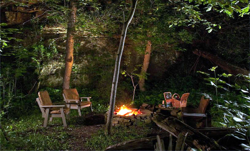 Campfire Picnic in your own Private Grotto