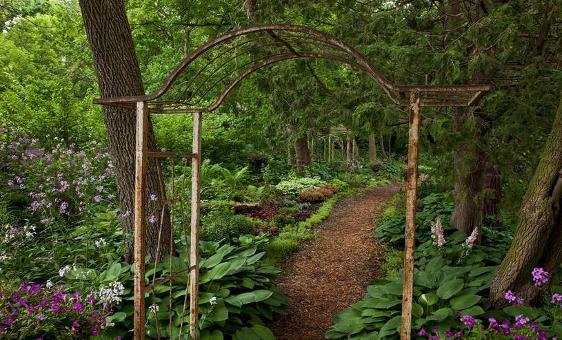 The Gazebo Path leads to Your Cottage