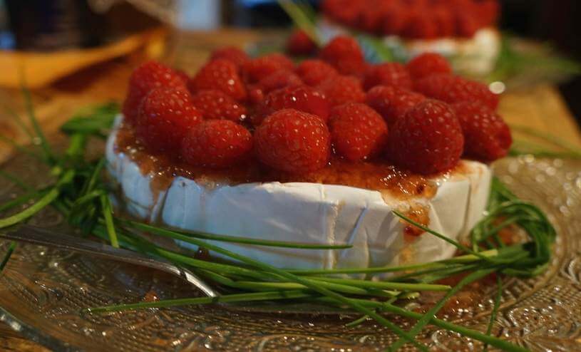 Baked Brie with Rockin' Raspberry