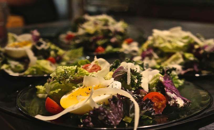 Organic Salad with Free Range Eggs
