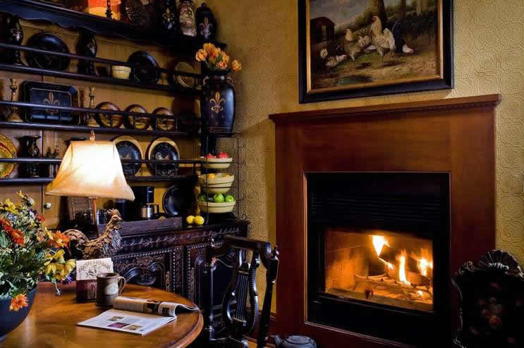 Breakfast Room Fireplace